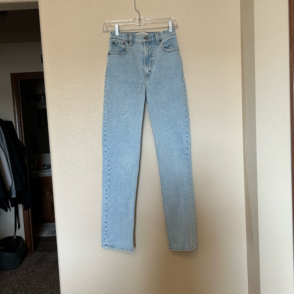 Abercrombie & Fitch High Rise Light Blue Jeans